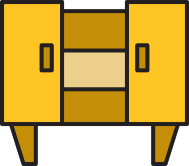 Dolap Simgesi İllüstrasyon Klibi