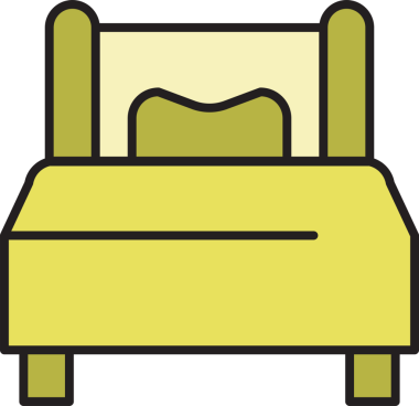 Yatak Simgesi İllüstrasyon Clipart