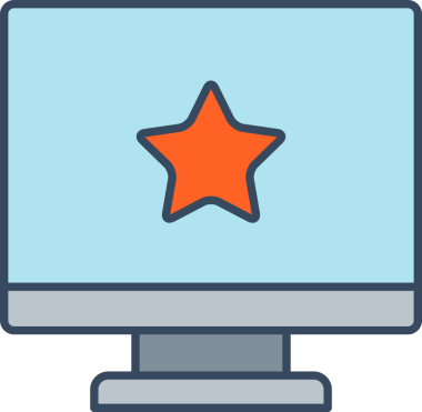 Masaüstü Bilgisayarı ve Yıldız Simgesi