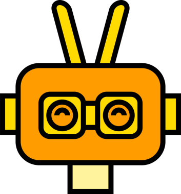 Robot Karakteri Avatar İllüstrasyonu