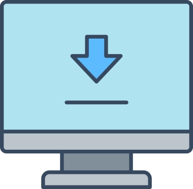 Masaüstü Bilgisayarı İndir Simgesi 