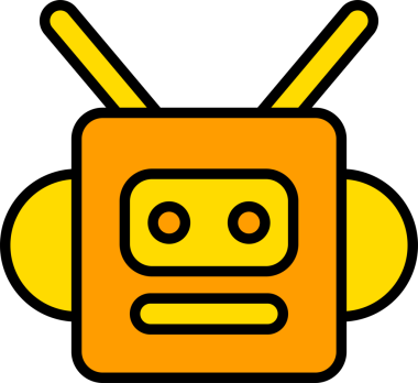 Robot Karakter Simgesi İllüstrasyonu