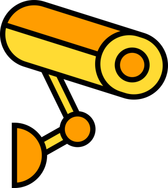 Güvenlik kamera simge tasarlamak