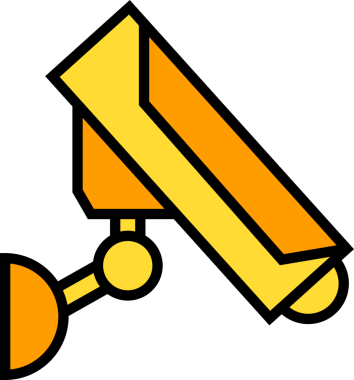 Güvenlik kamera simge tasarlamak