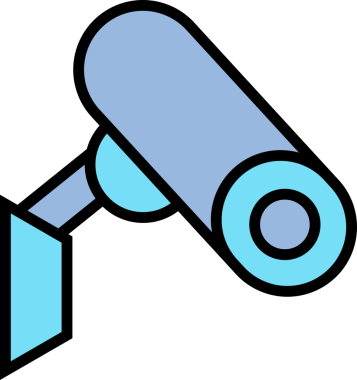 Güvenlik kamera simge tasarlamak