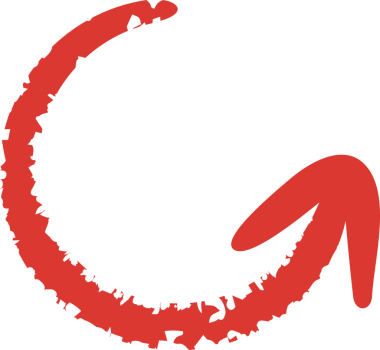 Kırmızı Çizim Ok Sembolü