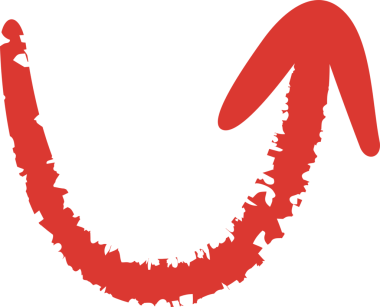 Kırmızı Çizim Ok Sembolü