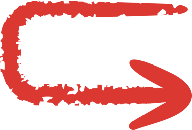 Kırmızı Çizim Ok Sembolü