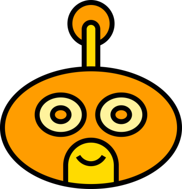 Komik Robot Baş Avatar