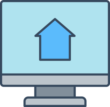 Masaüstü Bilgisayarı ve Ev Simgesi