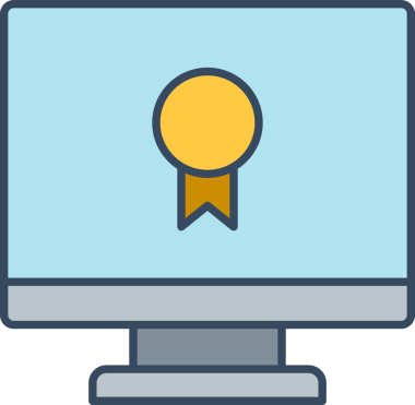 Masaüstü Bilgisayarı ve Ödül Simgesi