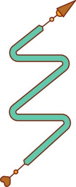 Dekoratif Ok Sembol İllüstrasyonu