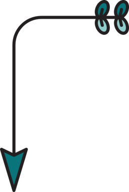 Dekoratif Ok Sembol İllüstrasyonu