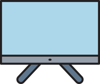 Televizyon Simgesi İllüstrasyonu Clipart