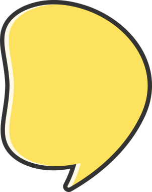 Sarı Konuşma Baloncuğu İllüstrasyonu