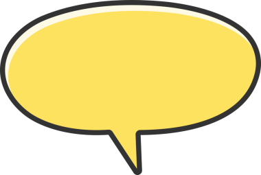 Sarı Konuşma Baloncuğu İllüstrasyonu