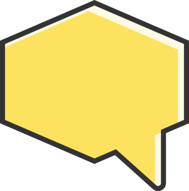 Sarı Konuşma Baloncuğu İllüstrasyonu