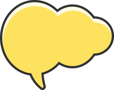 Sarı Konuşma Baloncuğu İllüstrasyonu