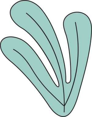 Tropik ve Sonbahar Yaprak İllüstrasyonu