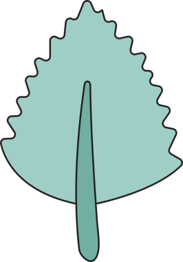 Tropik ve Sonbahar Yaprak İllüstrasyonu