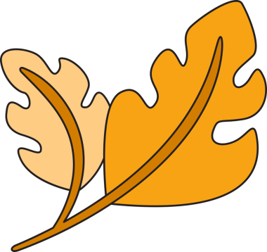 Tropik ve Sonbahar Yaprak İllüstrasyonu