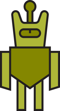 Çizgi Robot Simgesi Avatar