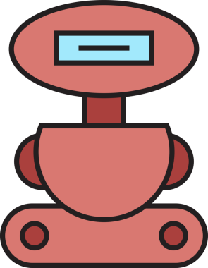 Çizgi Robot Simgesi Avatar