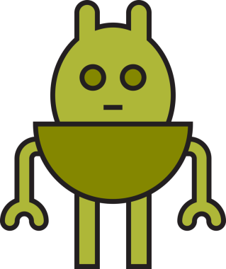 Çizgi Robot Simgesi Avatar