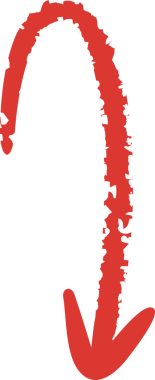 Kırmızı Grunge Ok Sembolü