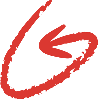 Kırmızı Grunge Ok Sembolü