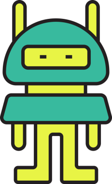 Şirin Robot Avatar Clipart