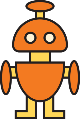 Şirin Robot Avatar Clipart