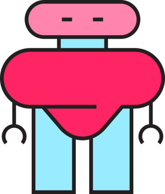 Şirin Robot Avatar Clipart