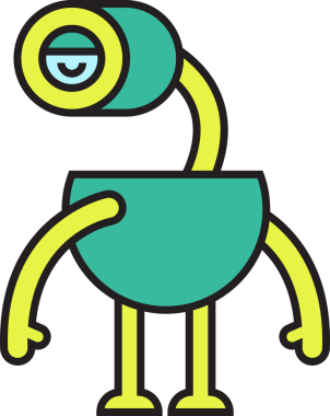 Şirin Robot Avatar Clipart