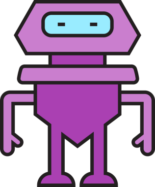 Şirin Robot Avatar Clipart