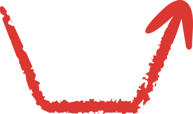 Kırmızı Çizim Ok Sembolü