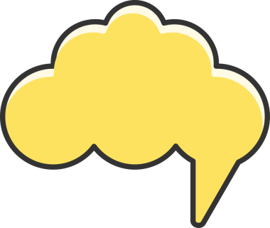 Sarı Komedi Konuşma Baloncuğu