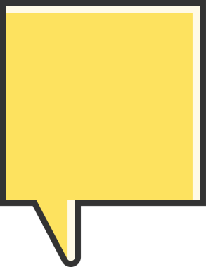 Sarı Komedi Konuşma Baloncuğu