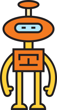 Robot Karakter Simgesi Clipart