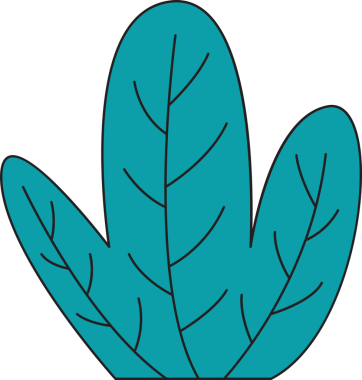 Tropikal Yaprak İllüstrasyonu Clipart