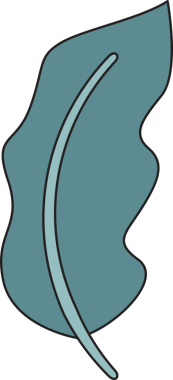 Tropikal Yaprak İllüstrasyonu Clipart