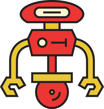 Robot Karakter Simgesi Clipart