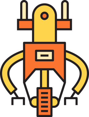 Akıllı Robot Simgesi Clipart