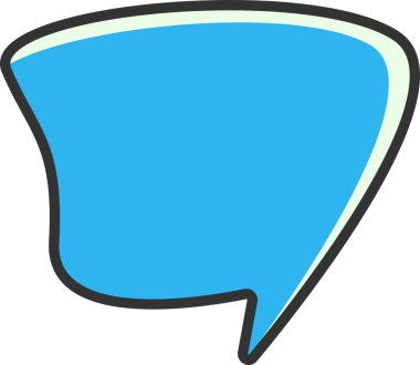 Mavi Konuşma Baloncuğu İllüstrasyonu