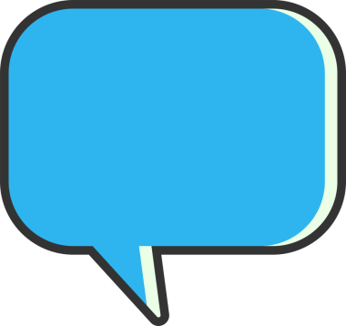 Mavi Konuşma Baloncuğu İllüstrasyonu