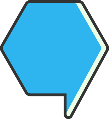 Mavi Konuşma Baloncuğu İllüstrasyonu