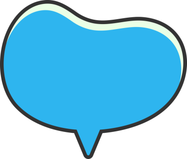 Mavi Konuşma Baloncuğu İllüstrasyonu