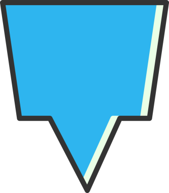 Mavi Konuşma Baloncuğu İllüstrasyonu