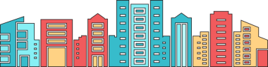 City Skyline İllüstrasyon Clipart