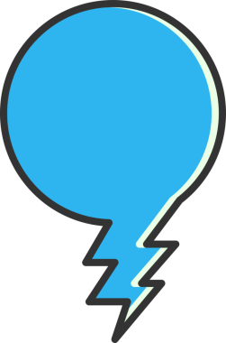 Mavi Konuşma Baloncuğu İllüstrasyonu